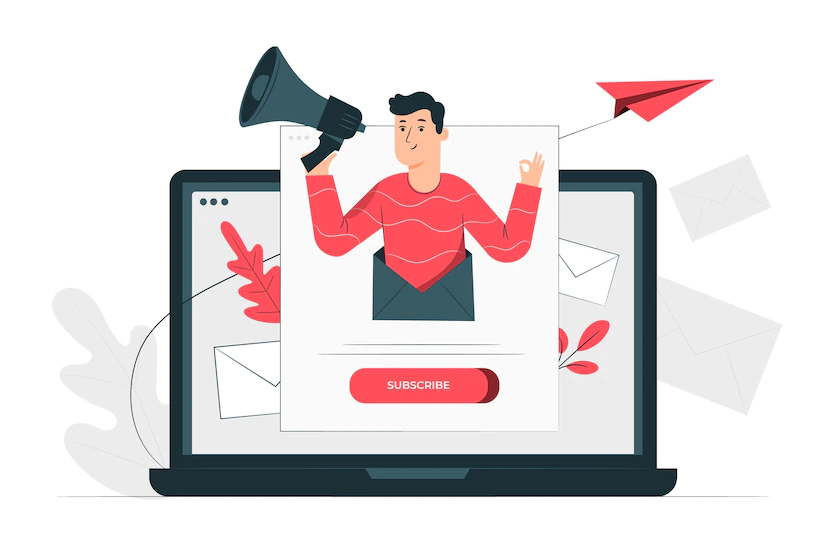 newsletter illustration concept 114360 777