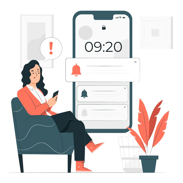 push notifications concept illustration 114360 4730